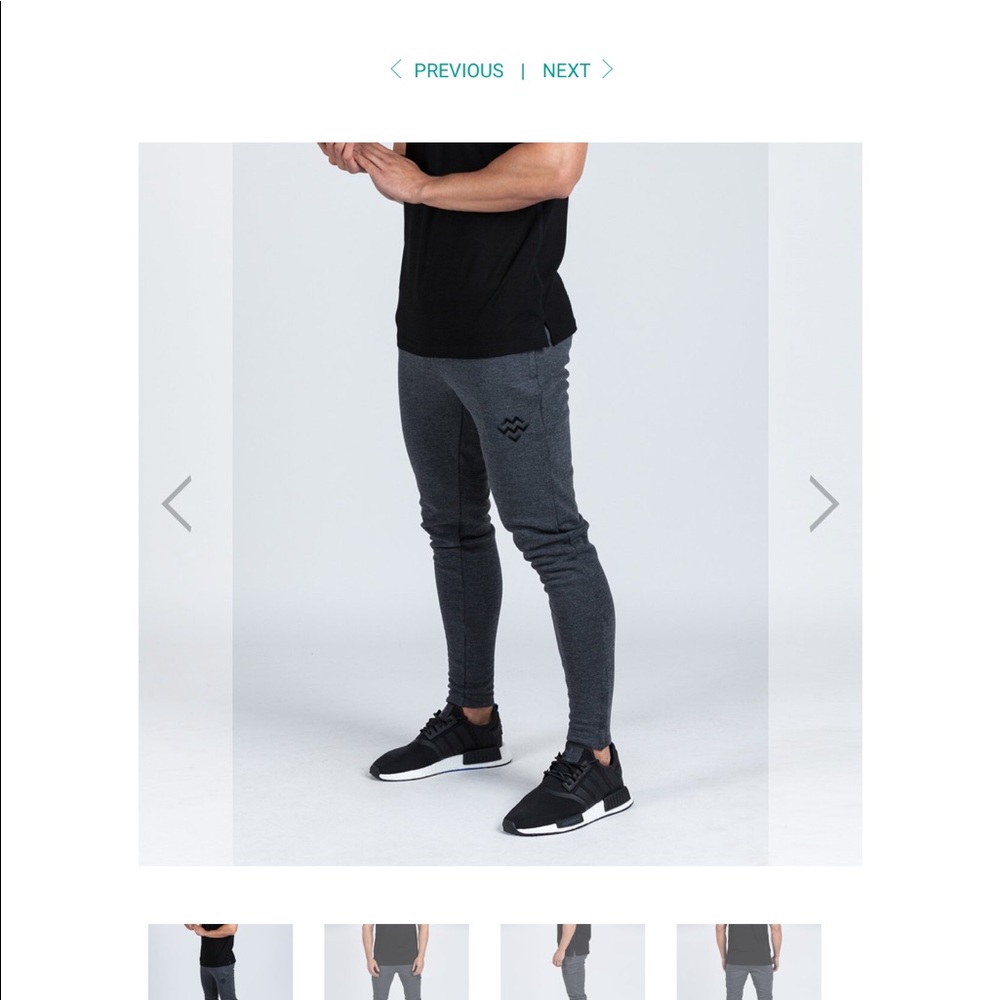 Machine fitness signature fitted tapered bottoms